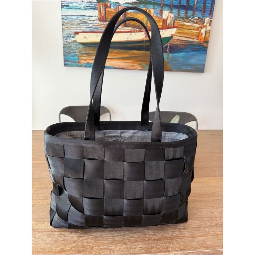 Harvey’s Original Seatbelt Bag Woven Medium Large Tote Black